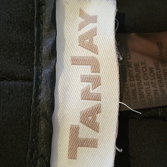 TANJAY size 8 black dress pants straight leg - Picture 3 of 6